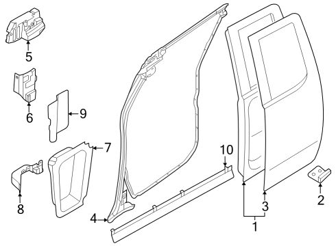 2022 Nissan Frontier Door & Components Diagram 3