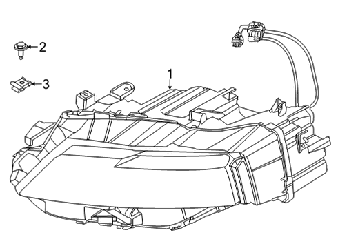 2021 Nissan Rogue Headlamps Diagram