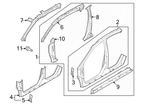 2023 Nissan ARIYA Aperture Panel Diagram