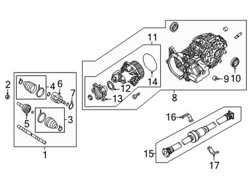 2024 Nissan Pathfinder FINAL ASSY DRIVE Diagram for 38300-6SB2A