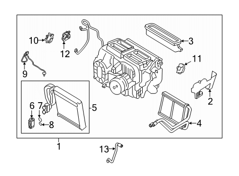 2022 Nissan Altima HVAC Case Diagram