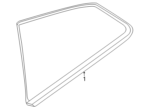 2021 Nissan GT-R Glass & Hardware - Quarter Panel Diagram