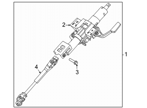 2021 Nissan Sentra Steering Column & Wheel, Steering Gear & Linkage Diagram 2