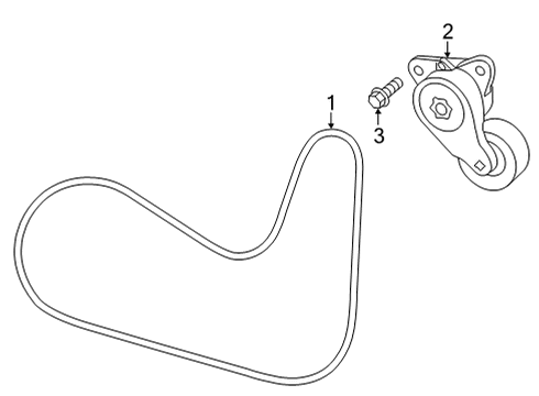 2023 Nissan Pathfinder Belts & Pulleys Diagram