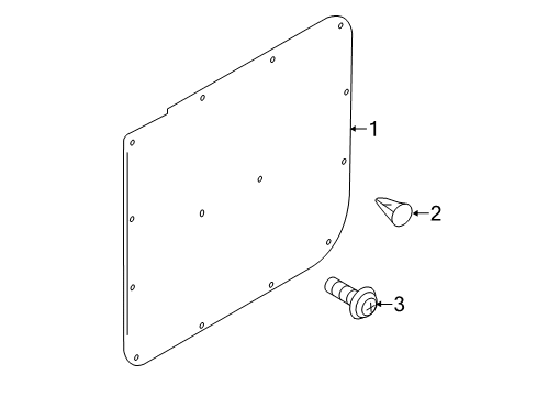 2020 Nissan NV Interior Trim - Side Loading Door Diagram