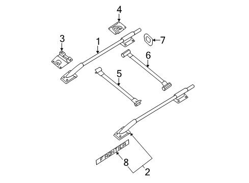 2020 Nissan Frontier Luggage Carrier Diagram 2