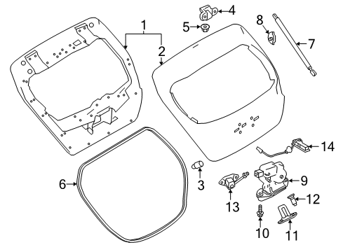 2022 Nissan Leaf Parking Aid Diagram 1