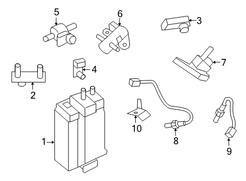 2021 Nissan GT-R Emission Components Diagram