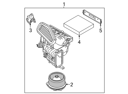 2024 Nissan Altima FILTER KIT - AIR, AIR CONDITIONER Diagram for 27277-6CT0B