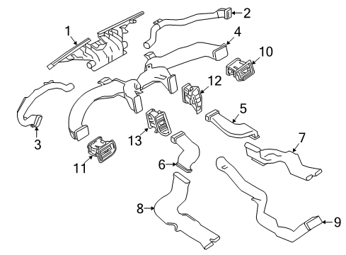 2021 Nissan Titan Ducts Diagram