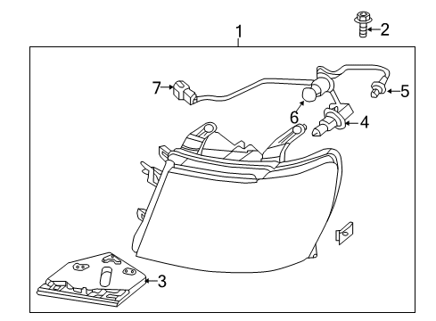 2021 Nissan NV 3500 Headlamps Diagram