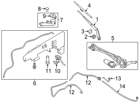 2020 Nissan Armada Wipers Diagram 3