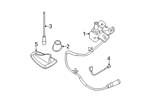 2020 Nissan Frontier Antenna & Radio Diagram