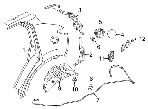 2021 Nissan Kicks Fuel Door Diagram