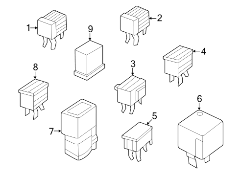 2023 Nissan ARIYA RELAY-EGI Diagram for 25230-7992A