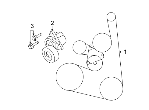 2020 Nissan Rogue Belts & Pulleys Diagram