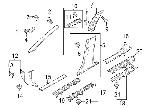 2023 Nissan ARIYA Clip Diagram for 76988-6LB5A