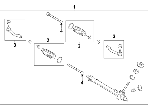 2020 Nissan NV Steering Column & Wheel, Steering Gear & Linkage Diagram 4