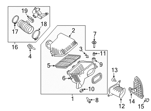 2021 Nissan NV 3500 Air Intake Diagram 1