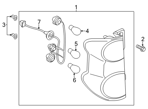 2020 Nissan NV Tail Lamps Diagram