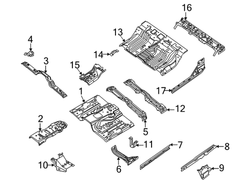 2024 Nissan Frontier Floor Diagram 2