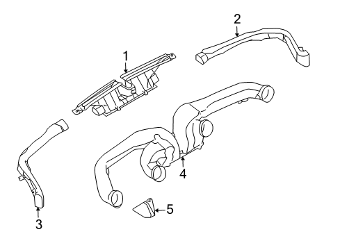 2021 Nissan GT-R Ducts Diagram