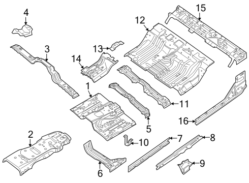 2022 Nissan Frontier Floor Diagram 1