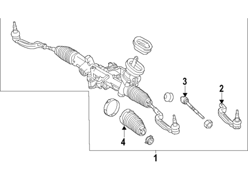 2022 Nissan Rogue Sport Steering Column & Wheel, Steering Gear & Linkage Diagram 4