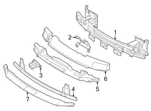 2023 Nissan ARIYA Bumper & Components - Front Diagram 2