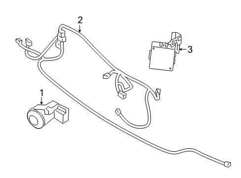 2020 Nissan Armada Parking Aid Diagram 1