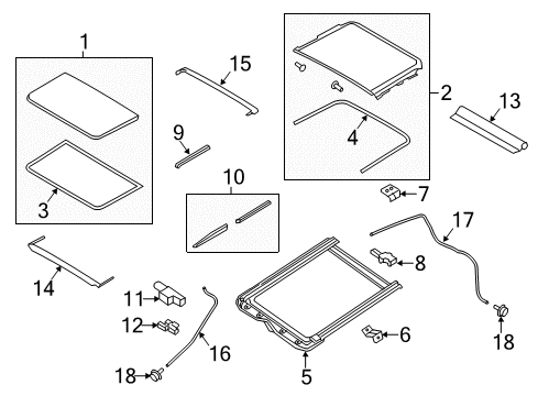 2020 Nissan Rogue Sunroof Diagram