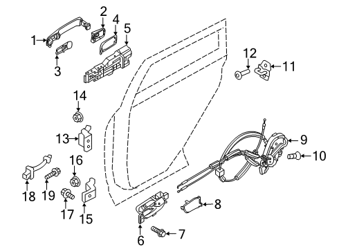 2021 Nissan Kicks Front Door Diagram 3