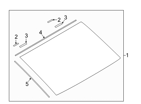 2020 Nissan Maxima Back Glass Diagram