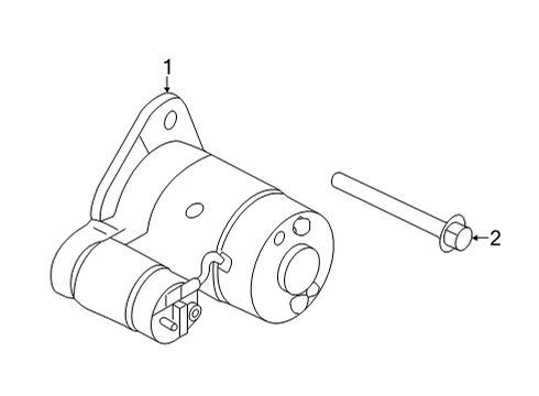 2022 Nissan Pathfinder Motor Assy-Starter Diagram for 23300-6SA0A