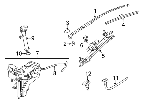 2020 Nissan Pathfinder Wipers Diagram 2