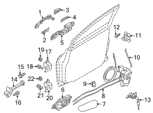 2022 Nissan Leaf Front Door Diagram 2