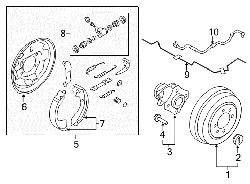 2020 Nissan NV Rear Brakes Diagram