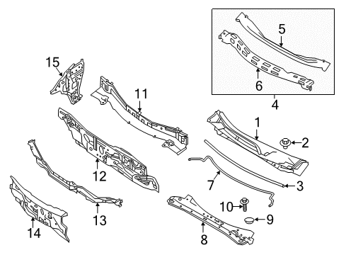 2021 Nissan Murano Cowl Diagram