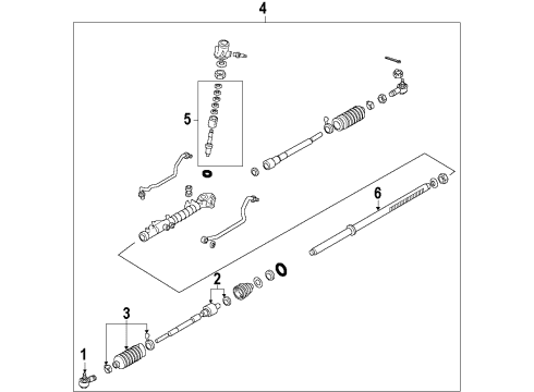 2021 Nissan Sentra Steering Column & Wheel, Steering Gear & Linkage Diagram 4