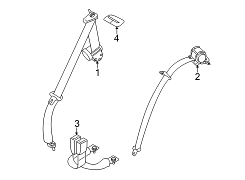 2021 Nissan Kicks Seat Belt Diagram 2