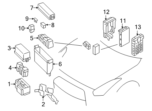 2020 Nissan GT-R Fuse & Relay Diagram 1