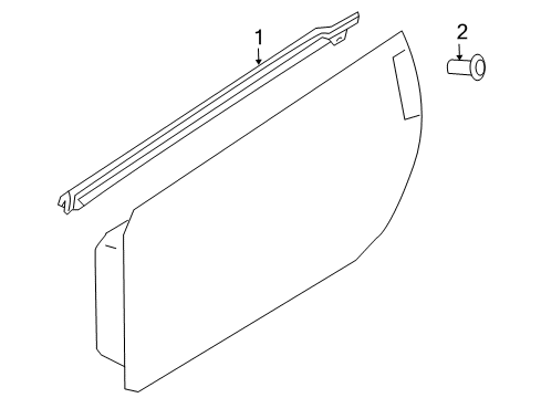 2020 Nissan 370Z Exterior Trim - Door Diagram