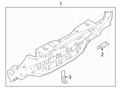 2023 Nissan ARIYA Rear Body Diagram 2