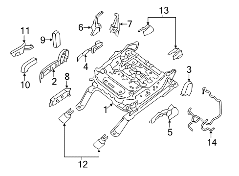 2020 Nissan Pathfinder Power Seats Diagram 3