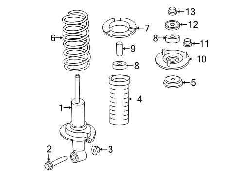 2020 Nissan Armada Struts & Components - Front Diagram 1