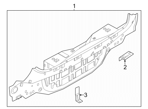 2023 Nissan ARIYA Rear Body Diagram 1