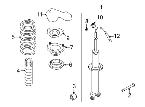 2020 Nissan GT-R Shocks & Components - Rear Diagram