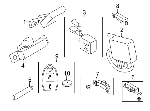 Buzzer Assy Diagram for 26350-1MG3A