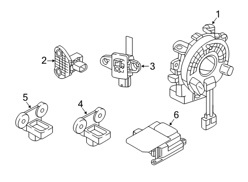 2024 Nissan Murano SENSOR-SIDE AIRBAG CENTER Diagram for 98820-9UG9B