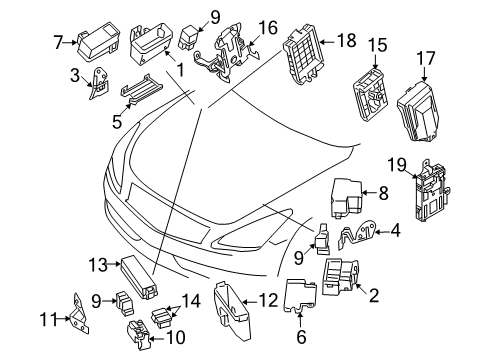 2020 Nissan 370Z Electrical Components Diagram 1